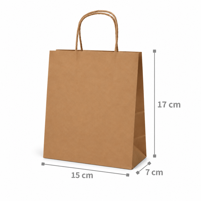 sacola de papel kraft MICRO